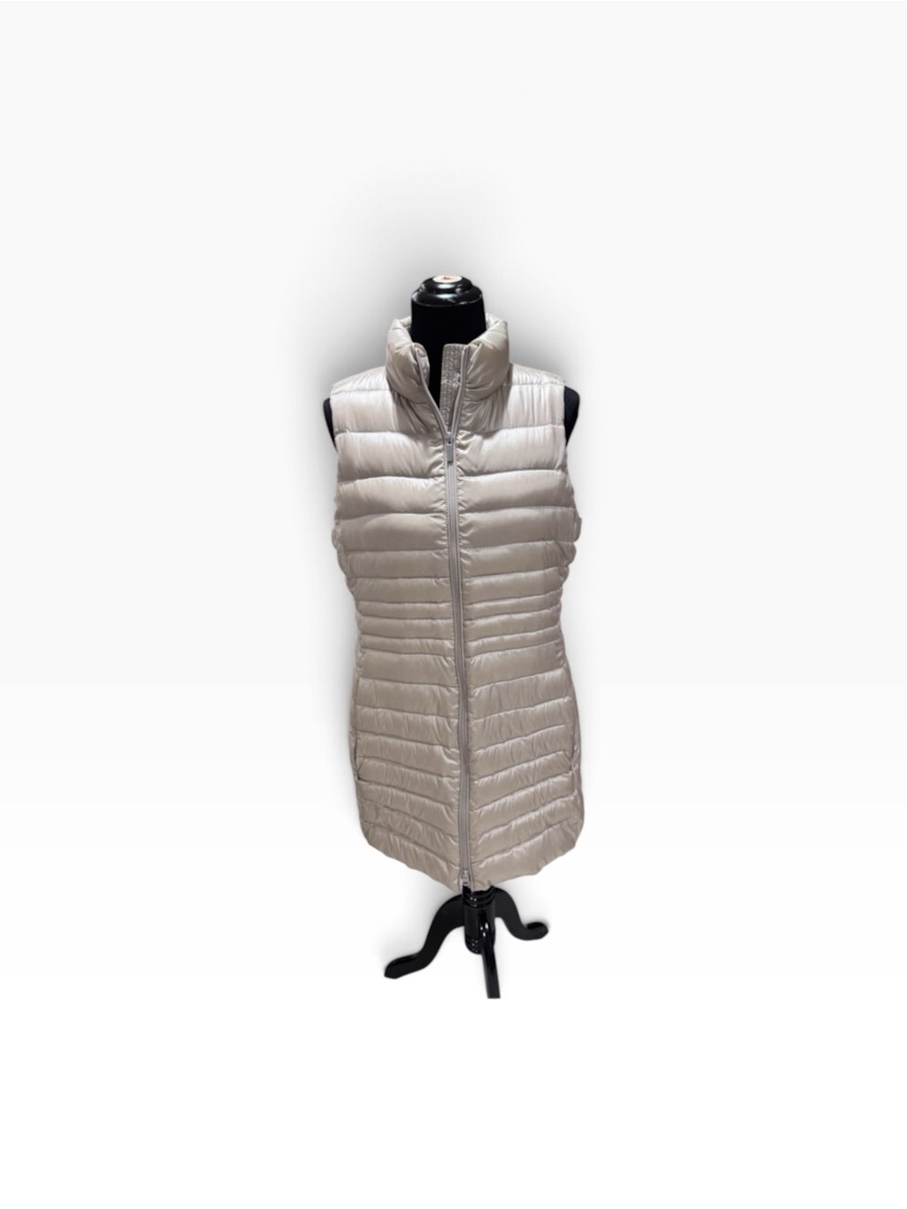 Lands End Lightweight Quilted Long Puffer Vest